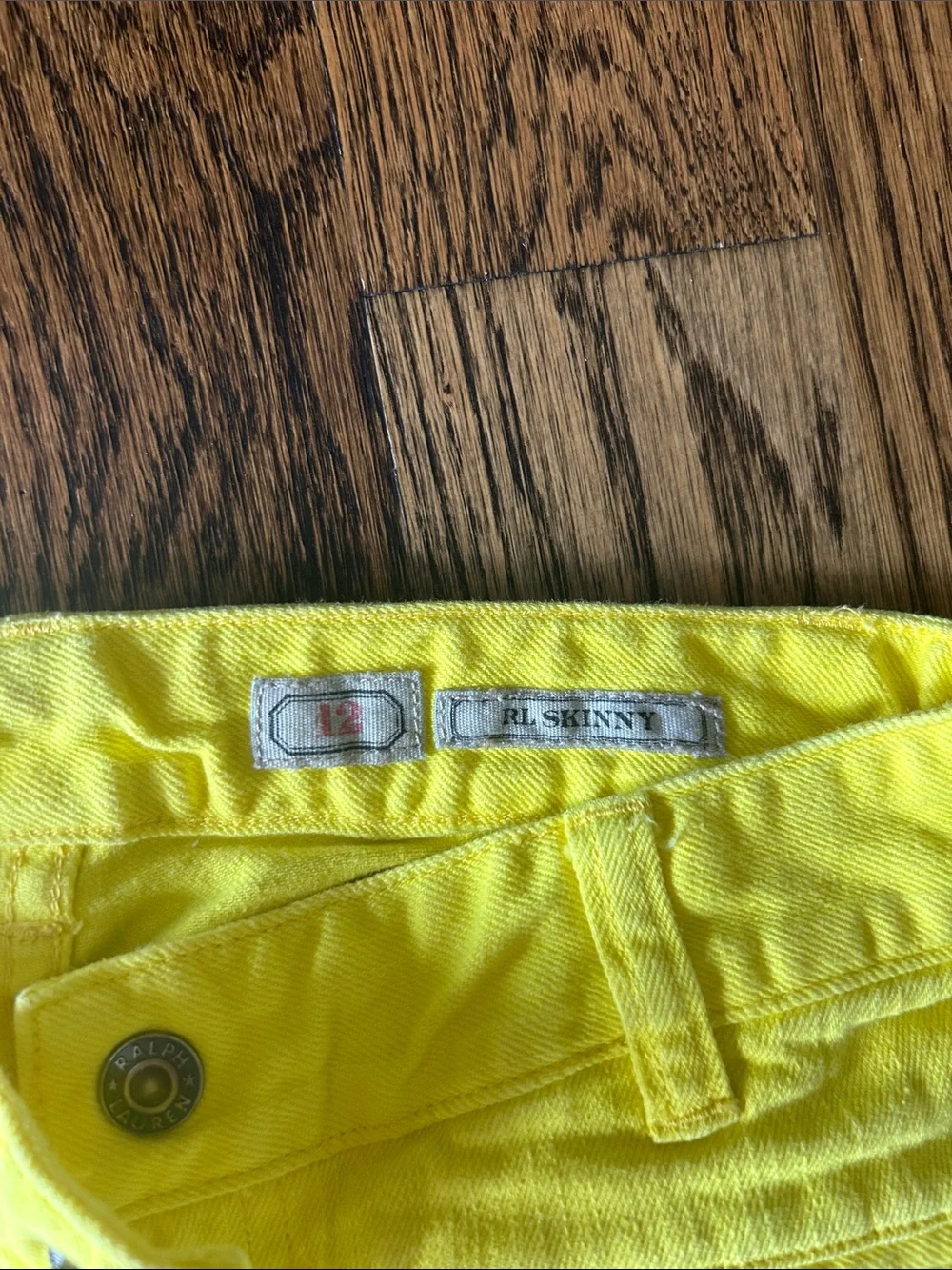 Ralph Lauren Neon Yellow Skinny Jeans